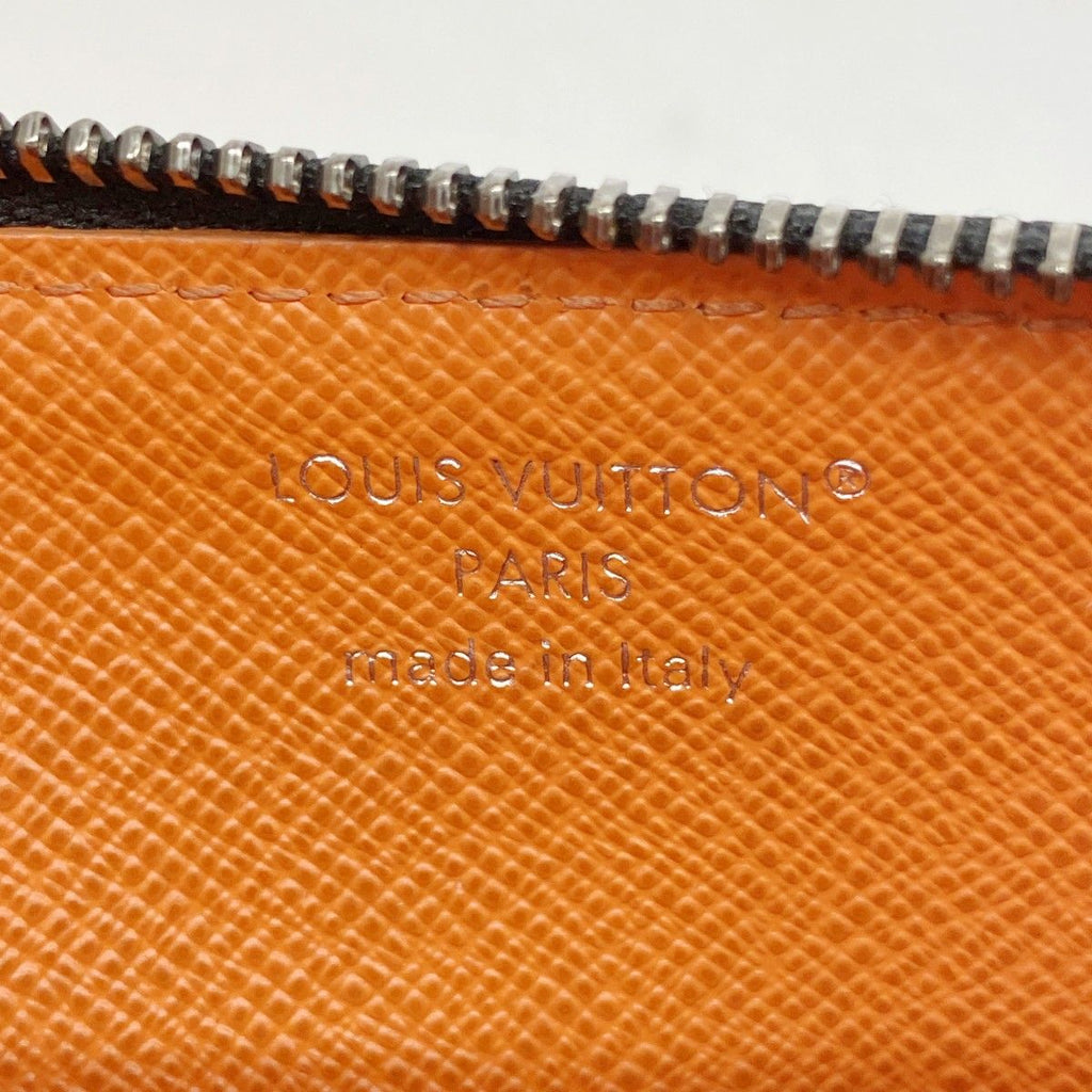 Louis Vuitton Coin Case Monogram Eclipse Card Holder Black Sunrise Orange — view 3