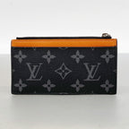 Louis Vuitton Coin Case Monogram Eclipse Card Holder Black Sunrise Orange — view 7