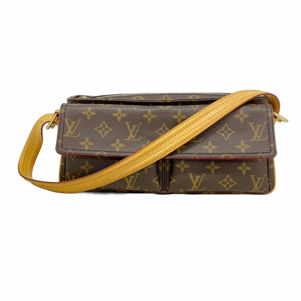 Louis Vuitton Shoulder Bag Monogram Viva Cite MM Brown