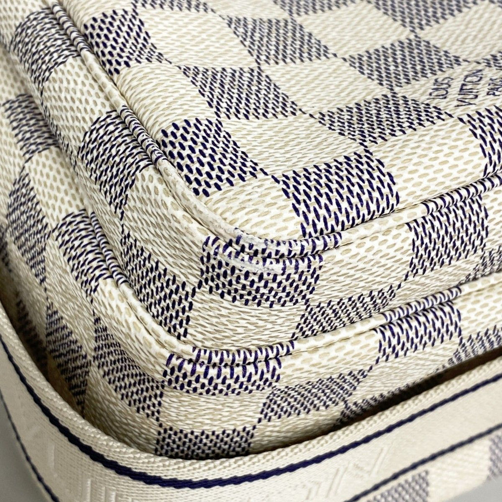 Louis Vuitton Shoulder Bag Damier Azur Naviglio White — view 7