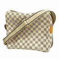 Louis Vuitton Shoulder Bag Damier Azur Naviglio White