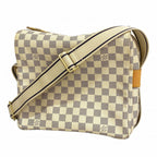 Louis Vuitton Shoulder Bag Damier Azur Naviglio White