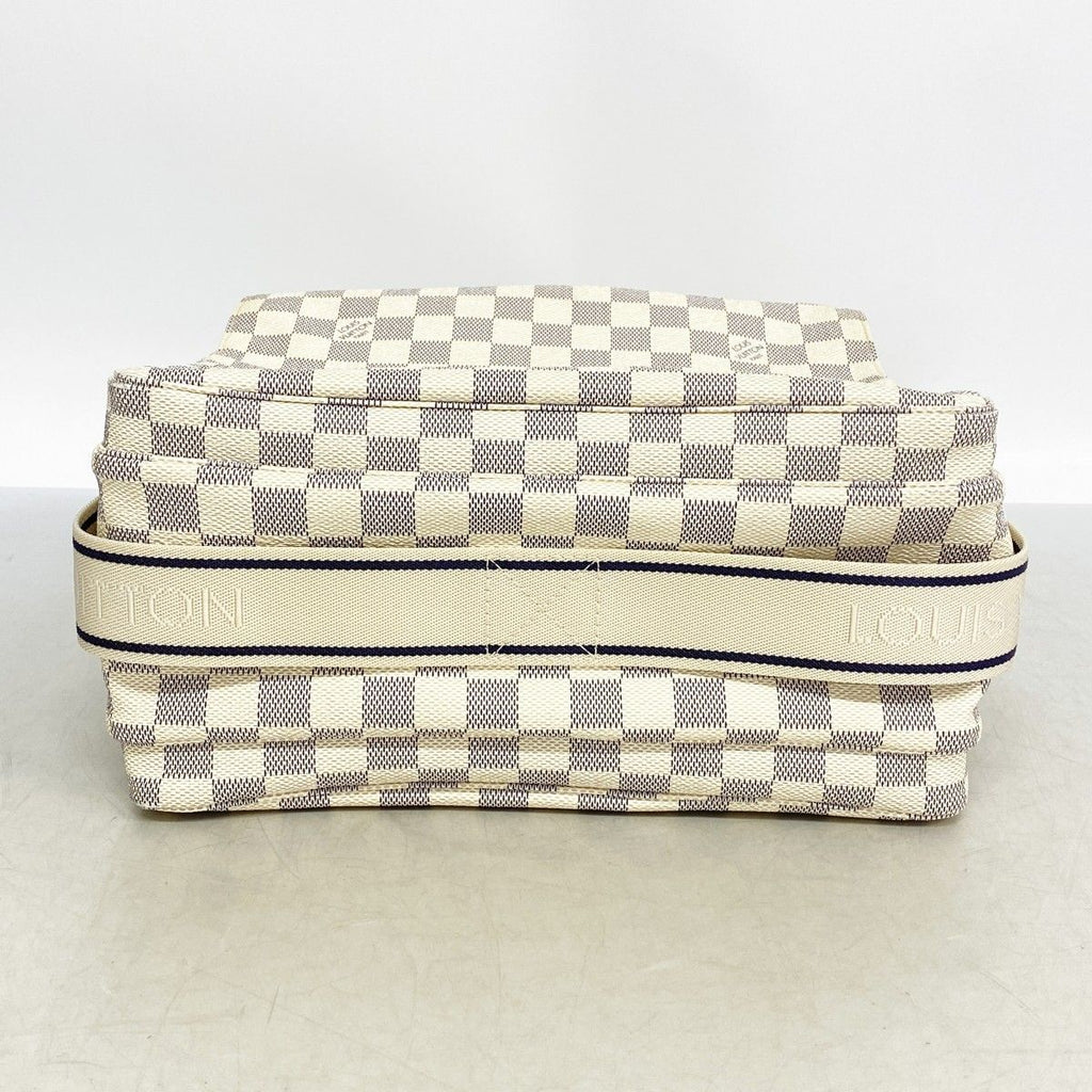 Louis Vuitton Shoulder Bag Damier Azur Naviglio White — view 3
