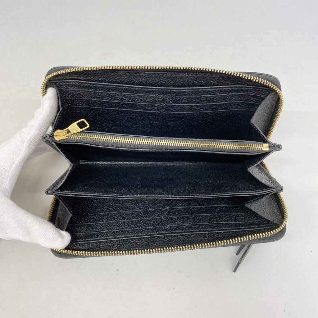 Louis Vuitton Wallet Monogram Empreinte Zippy Noir — view 3