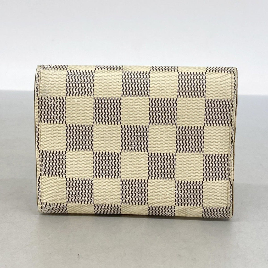 Louis Vuitton Trifold Wallet Damier Azur Portefeuille Victorine White Rosevaleri — view 8