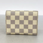 Louis Vuitton Trifold Wallet Damier Azur Portefeuille Victorine White Rosevaleri — view 8