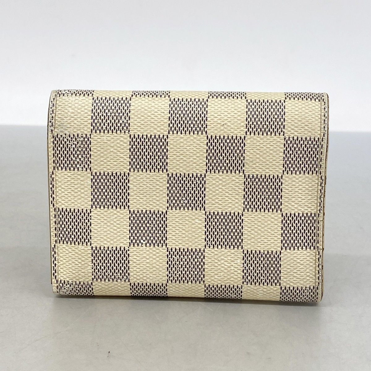 Louis Vuitton Trifold Wallet Damier Azur Portefeuille Victorine White Rosevaleri — view 8