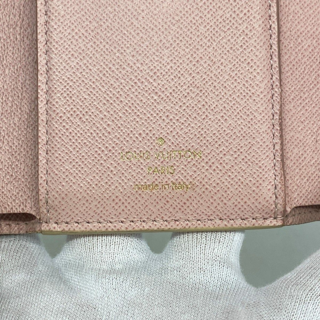 Louis Vuitton Trifold Wallet Damier Azur Portefeuille Victorine White Rosevaleri — view 4