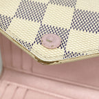 Louis Vuitton Trifold Wallet Damier Azur Portefeuille Victorine White Rosevaleri — view 7