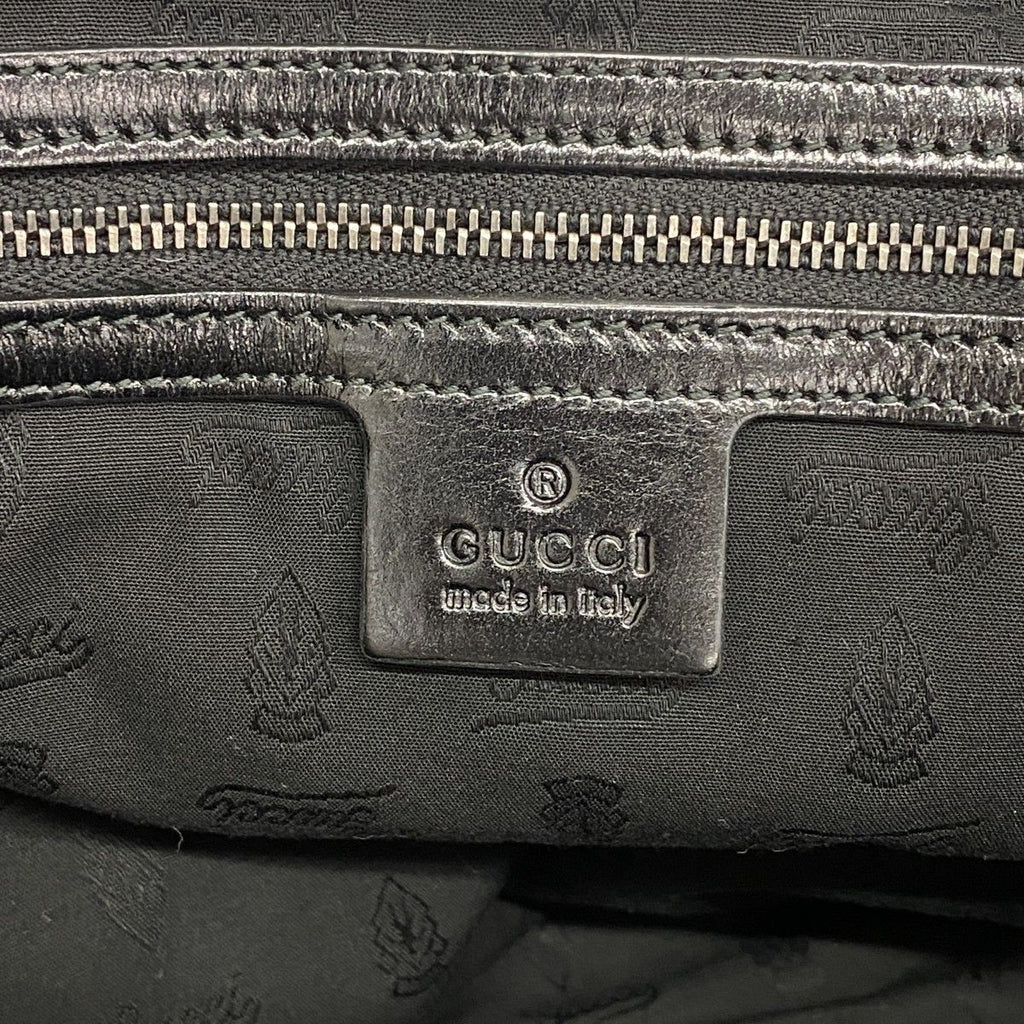 Gucci Tote Icon Bit Leather Black Silver — view 5