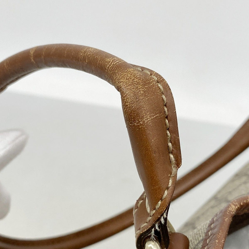 Gucci Tote GG Supreme Brown Champagne Gold — view 9