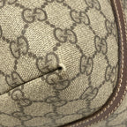 Gucci Tote GG Supreme Brown Champagne Gold — view 6