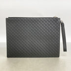 Gucci Clutch Micro Guccissima Leather Black Silver — view 8