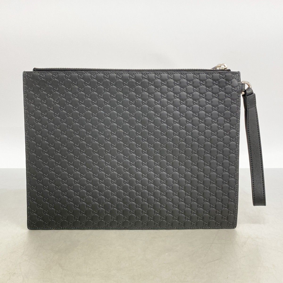 Gucci Clutch Micro Guccissima Leather Black Silver — view 8