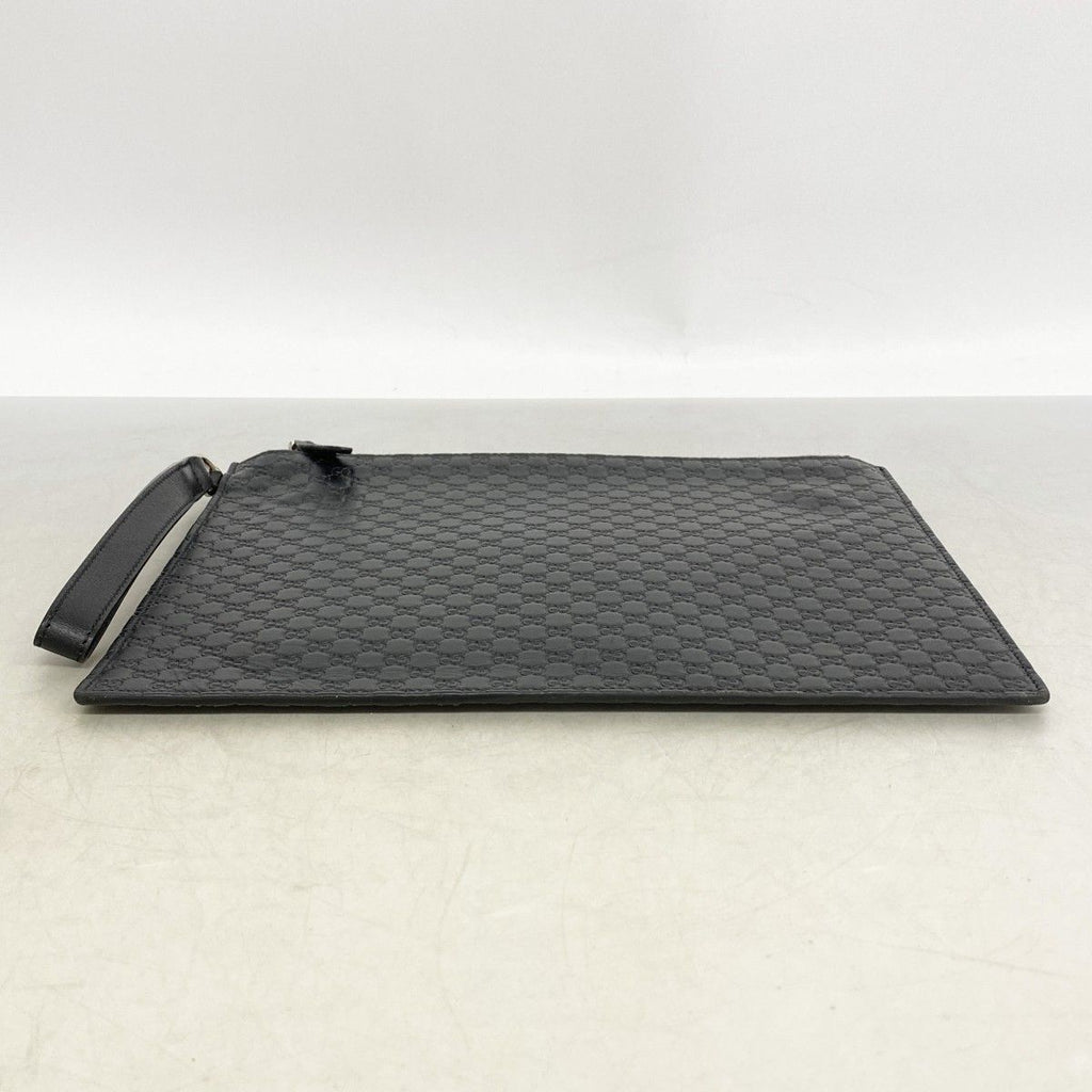 Gucci Clutch Micro Guccissima Leather Black Silver — view 3