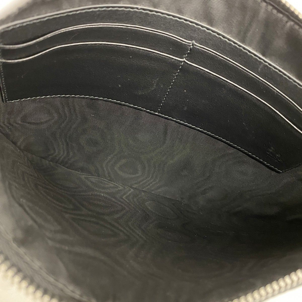 Gucci Clutch Micro Guccissima Leather Black Silver — view 4
