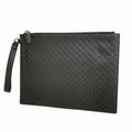 Gucci Clutch Micro Guccissima Leather Black Silver