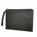 Gucci Clutch Micro Guccissima Leather Black Silver