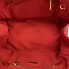 Prada Tote Canapa Canvas Red Gold — view 4