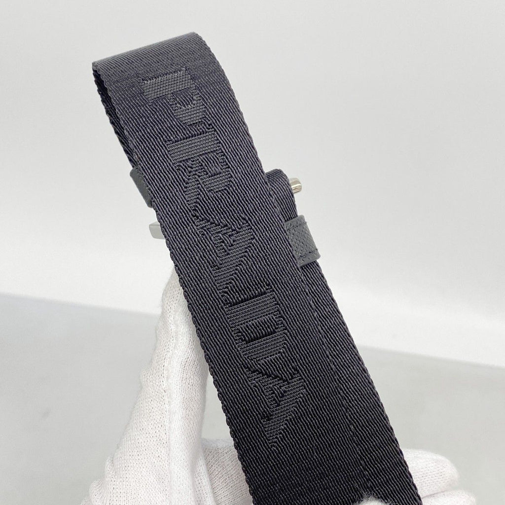 Prada Shoulder Bag Tessuto Nylon Black Silver — view 6