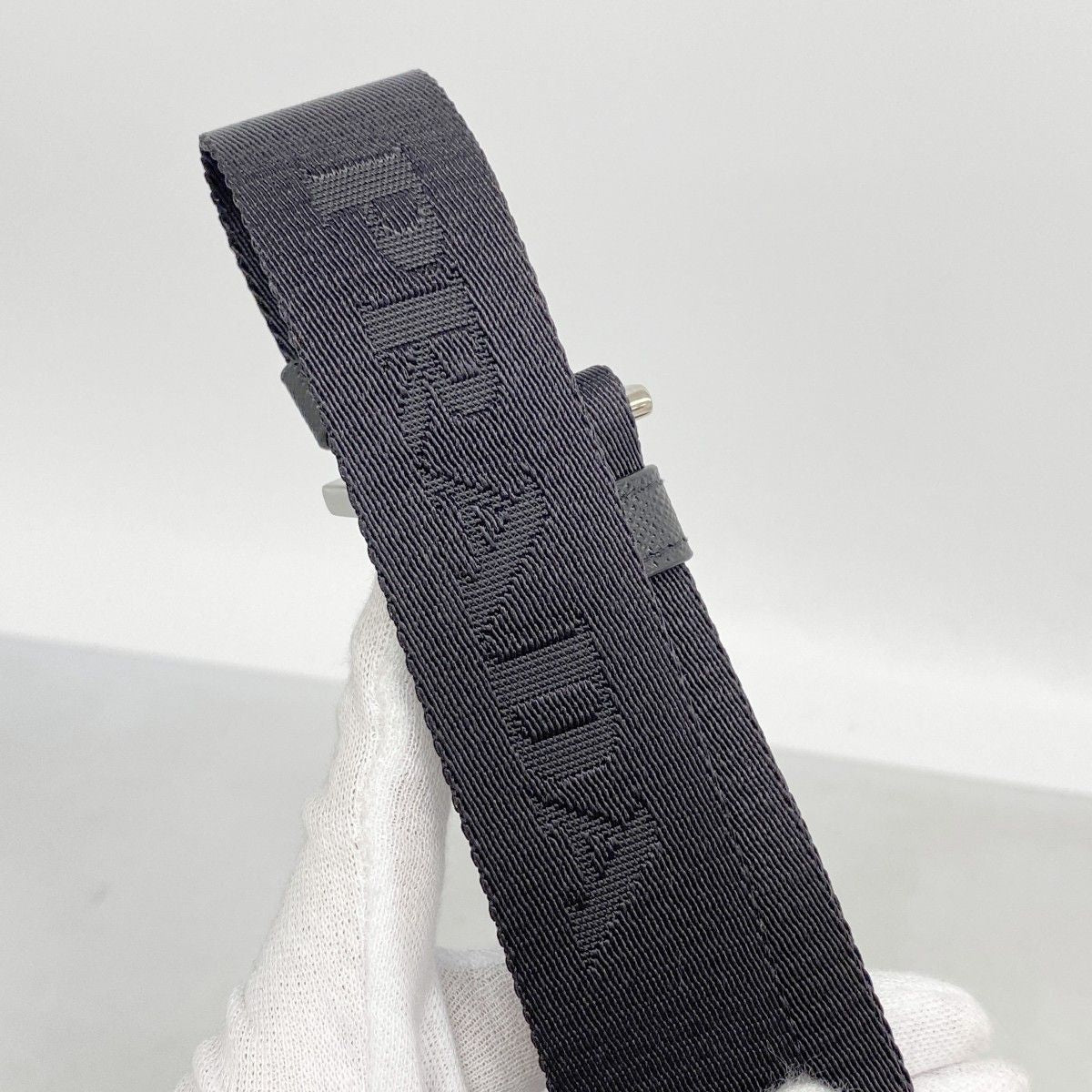 Prada Shoulder Bag Tessuto Nylon Black Silver — view 6