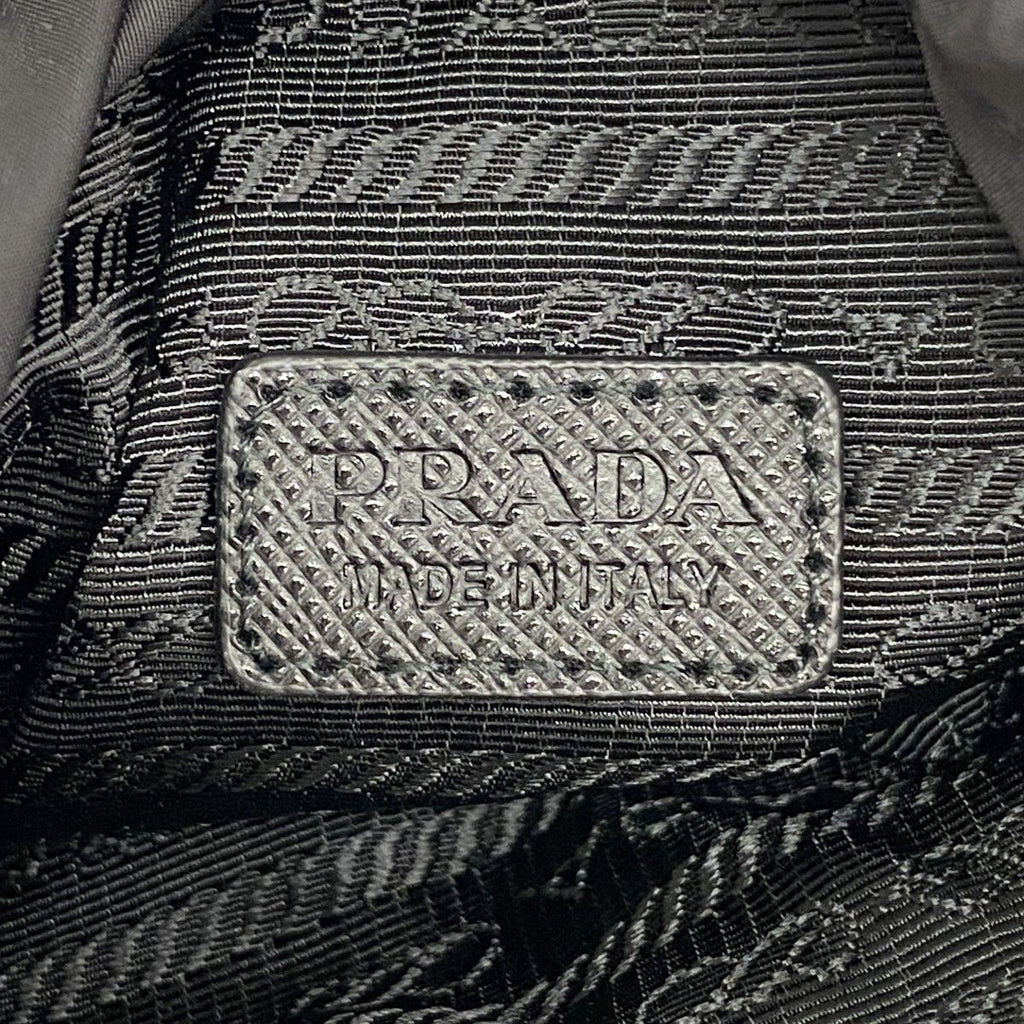 Prada Shoulder Bag Tessuto Nylon Black Silver — view 5