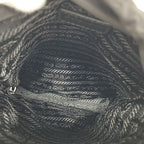 Prada Shoulder Bag Tessuto Nylon Black Silver — view 4