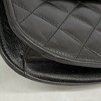 Chanel Shoulder Bag Quilted Limited Edition Lambskin Black Gold Silver — view 6