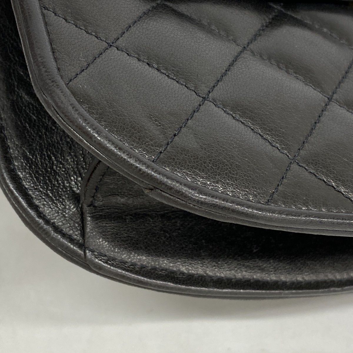 Chanel Shoulder Bag Quilted Limited Edition Lambskin Black Gold Silver — view 6
