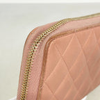Chanel Wallet Quilted Lambskin Pink Gold — view 6