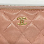 Chanel Wallet Quilted Lambskin Pink Gold — view 8