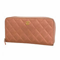 Chanel Wallet Quilted Lambskin Pink Gold