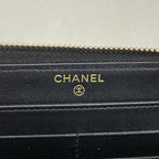 Chanel Wallet CC Filigree Caviar Leather Bordeaux Black Gold — view 4