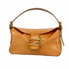 Fendi Handbag Zucchino Orange Gold