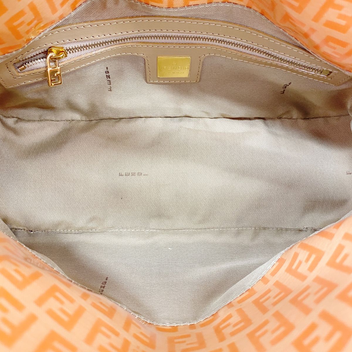 Fendi Handbag Zucchino Orange Gold — view 4