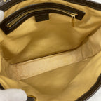 Celine Tote C Macadam Canvas Dark Brown Champagne Gold — view 4