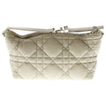 Dior Cannage Small Nomad Pouch Leather Handbag Beige