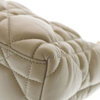 Dior Cannage Small Nomad Pouch Leather Handbag Beige — view 5