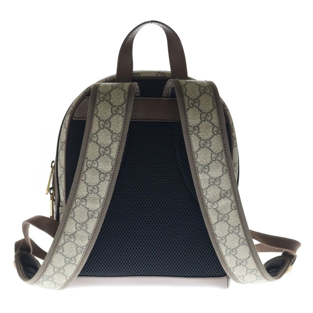 Gucci Ophidia GG Supreme Backpack Leather Beige Brown — view 2