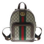 Gucci Ophidia GG Supreme Backpack Leather Beige Brown