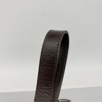 Fendi Handbag Mamma Bucket Nylon Canvas Brown Silver — view 7