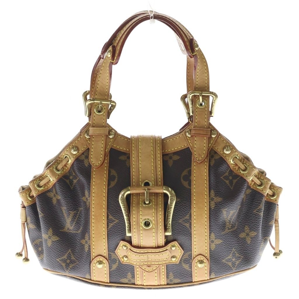 Louis Vuitton Monogram Teda PM Mini Handbag Brown Leather Gold