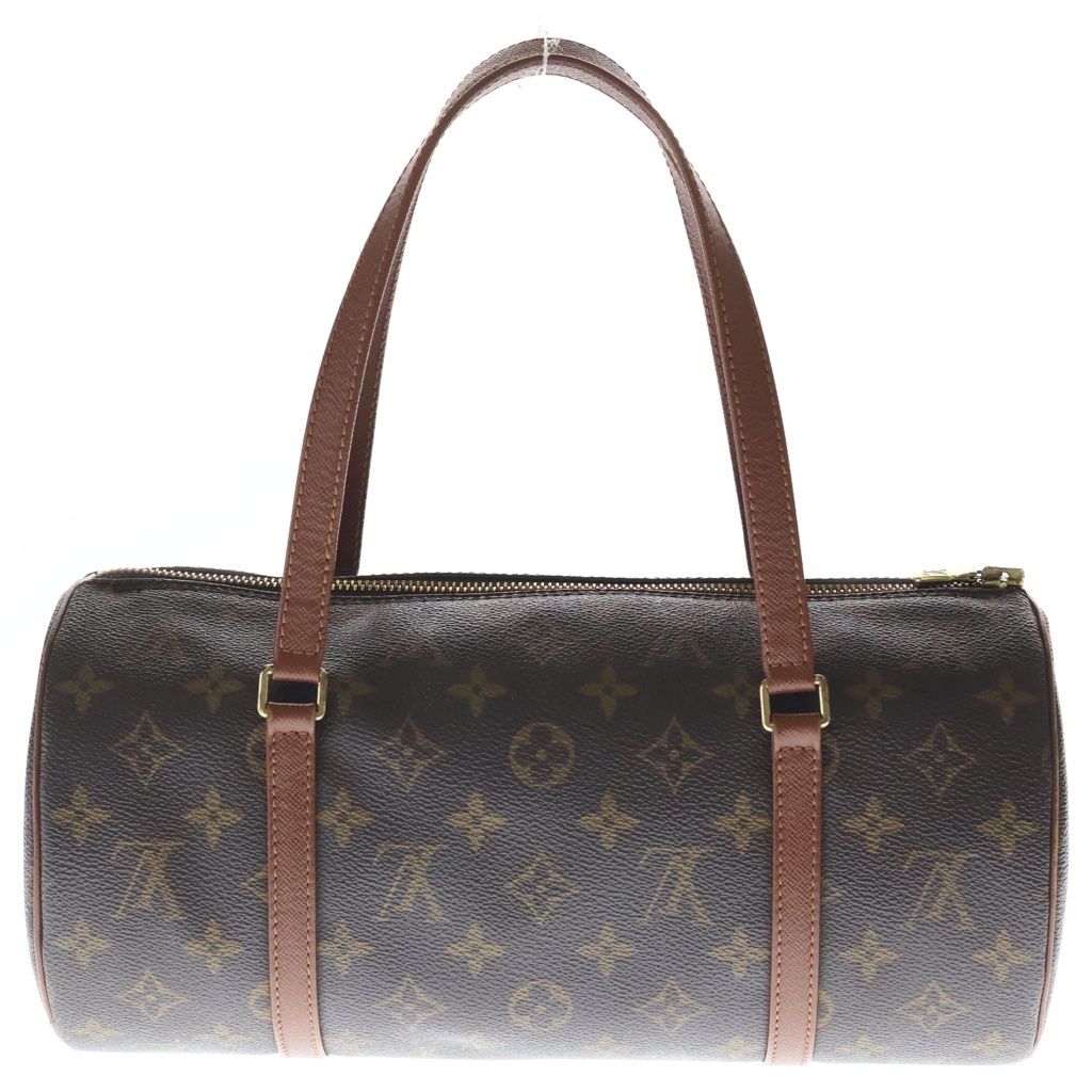 Louis Vuitton Monogram Papillon 30 Handbag Brown Leather Gold — view 2