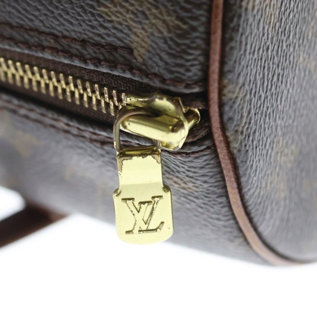 Louis Vuitton Monogram Papillon 30 Handbag Brown Leather Gold — view 6