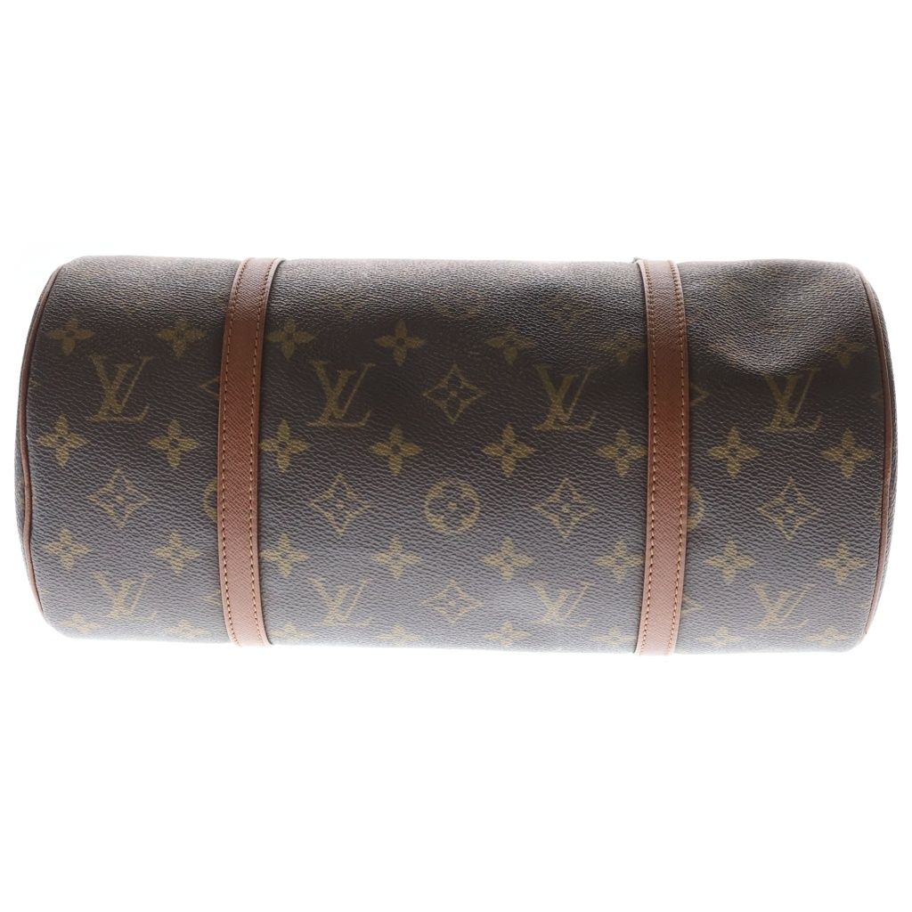 Louis Vuitton Monogram Papillon 30 Handbag Brown Leather Gold — view 4