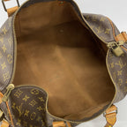 Louis Vuitton Boston Bag Monogram Keepall Bandouliere 45 Brown — view 4