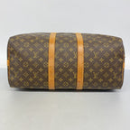 Louis Vuitton Boston Bag Monogram Keepall Bandouliere 45 Brown — view 3