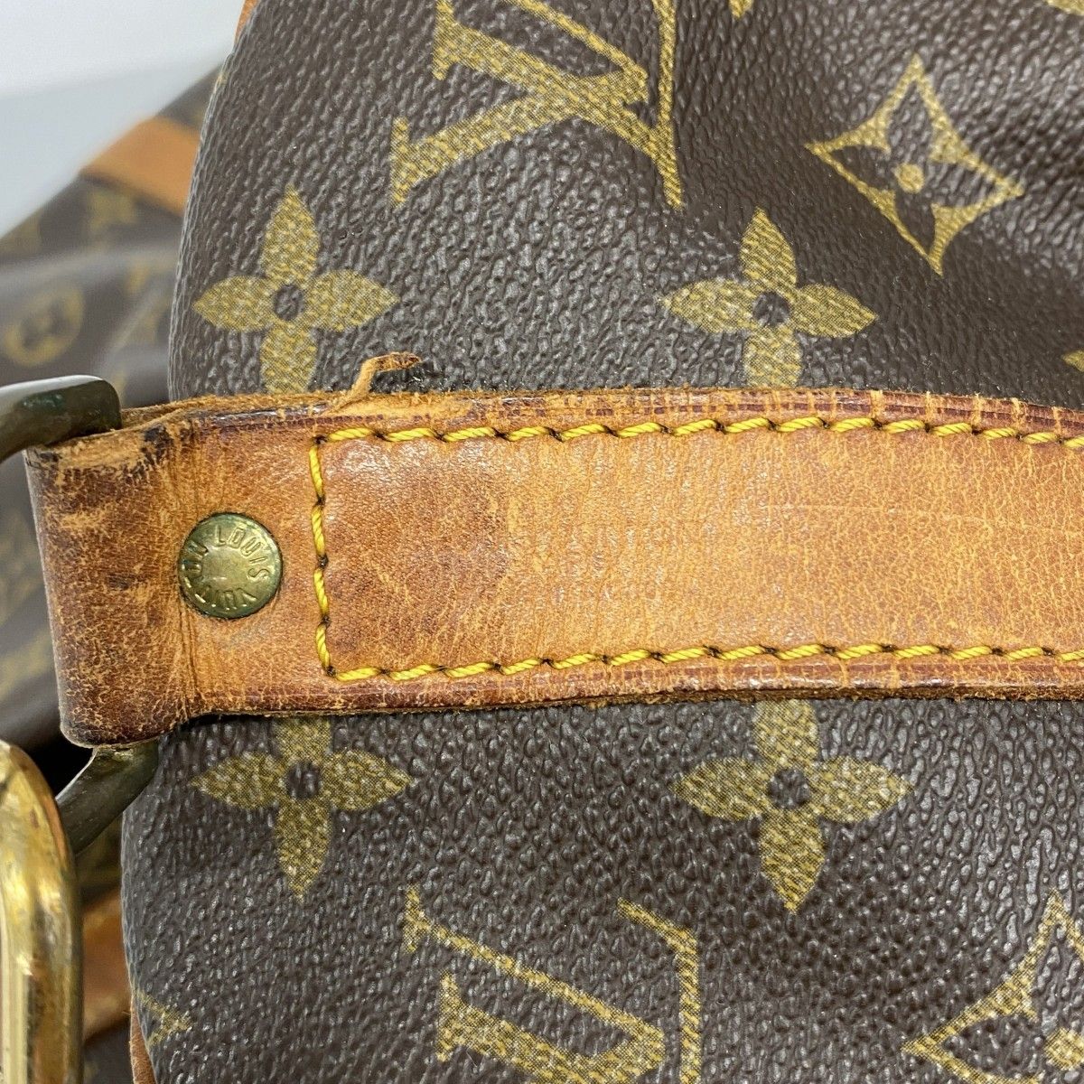 Louis Vuitton Boston Bag Monogram Keepall Bandouliere 45 Brown — view 5