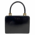 Gucci Handbag 001 Leather Black Champagne Gold