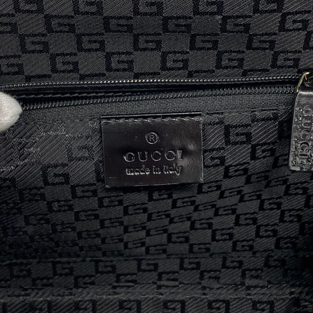 Gucci Handbag 001 Leather Black Champagne Gold — view 5